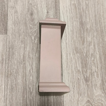Farrington Wooden Mantel Clock Pink Roman Numerals Quartz Shabby Chic