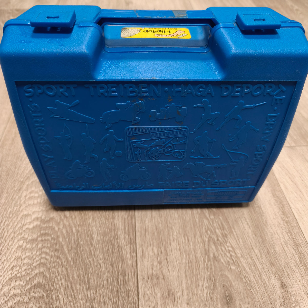 Vintage Thermos Roughneck Peanuts Snoopy Charlie Brown Blue Plastic Lunch Box