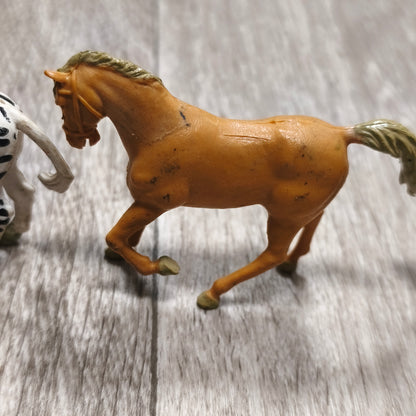 Vintage Britains Ltd Plastic Animal Figures Lot Lion Zebra Horse 1970s England