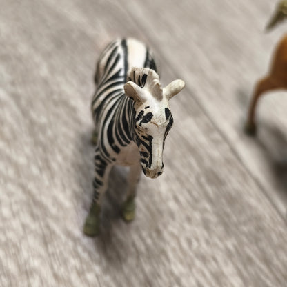 Vintage Britains Ltd Plastic Animal Figures Lot Lion Zebra Horse 1970s England