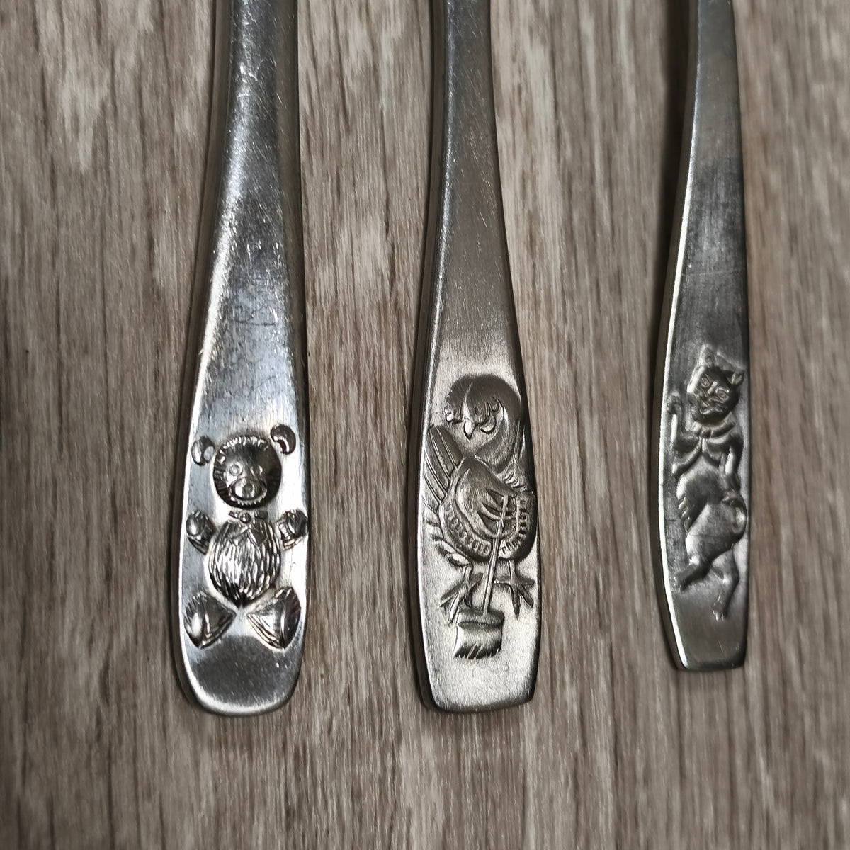 Viners Stainless Steel Korea Children Vintage Cutlery Flatware Set Teddy Bear