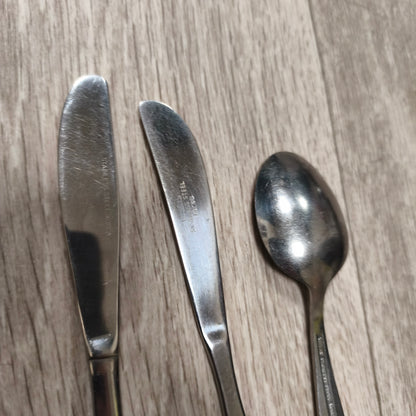 Viners Stainless Steel Korea Children Vintage Cutlery Flatware Set Teddy Bear