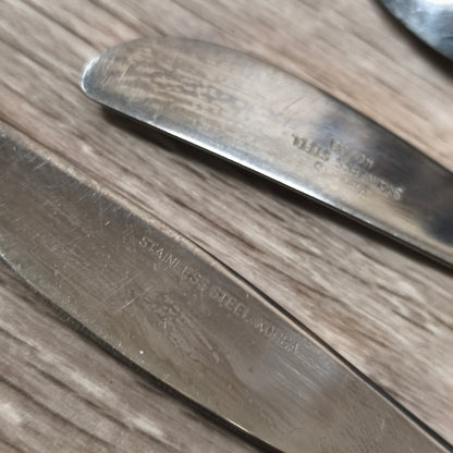 Viners Stainless Steel Korea Children Vintage Cutlery Flatware Set Teddy Bear