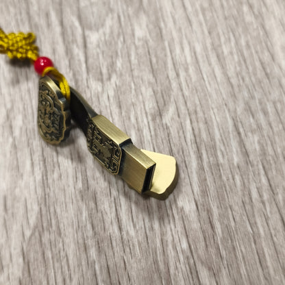Chinese Style Brass Metal USB Flash Drive 32GB (29.2GB) NPUST Taiwan Tassel Tin