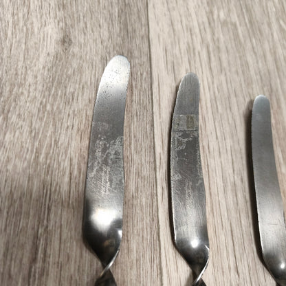 4x Vintage George Clark Sheffield Stainless Volito Butter Knives Spreaders