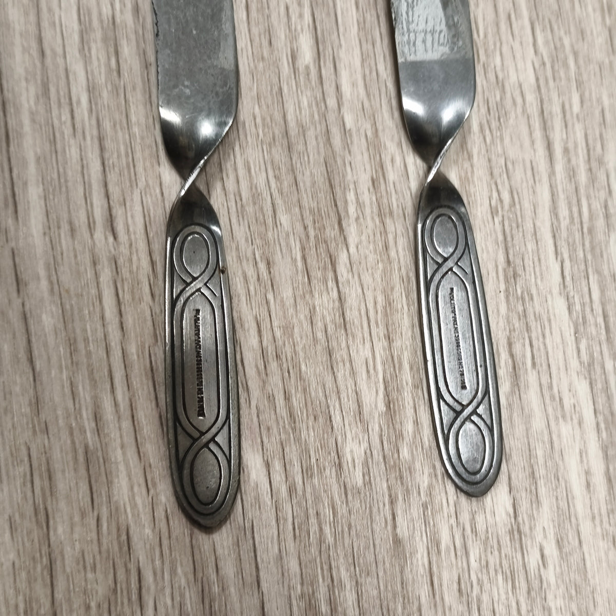 4x Vintage George Clark Sheffield Stainless Volito Butter Knives Spreaders