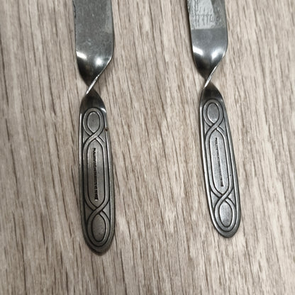 4x Vintage George Clark Sheffield Stainless Volito Butter Knives Spreaders