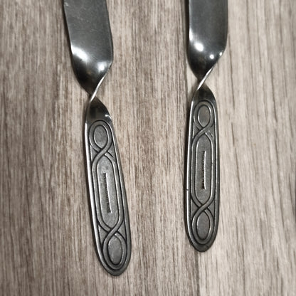 4x Vintage George Clark Sheffield Stainless Volito Butter Knives Spreaders
