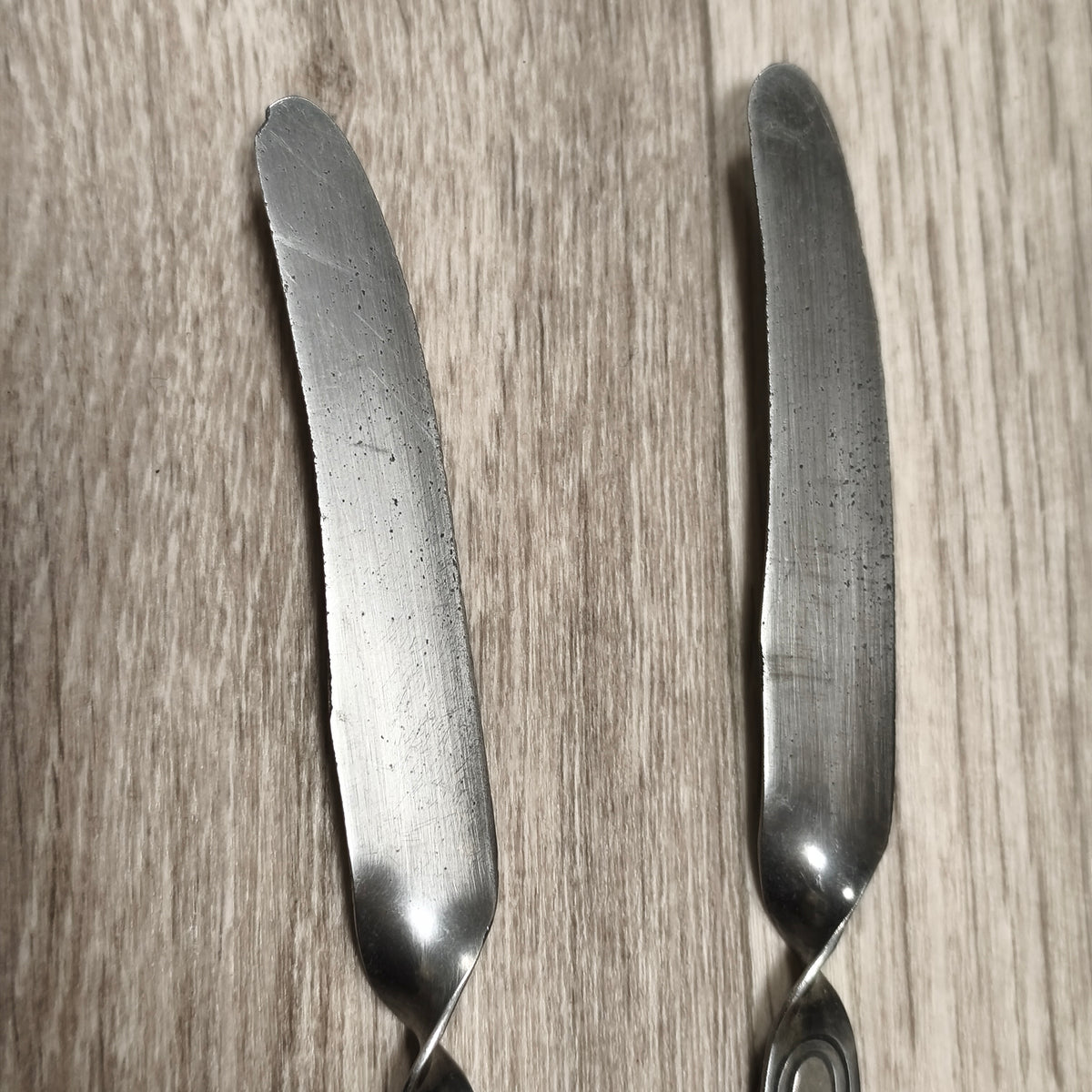 4x Vintage George Clark Sheffield Stainless Volito Butter Knives Spreaders