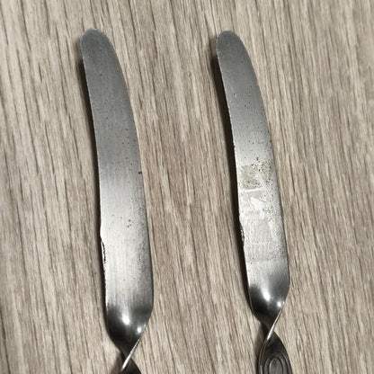 4x Vintage George Clark Sheffield Stainless Volito Butter Knives Spreaders