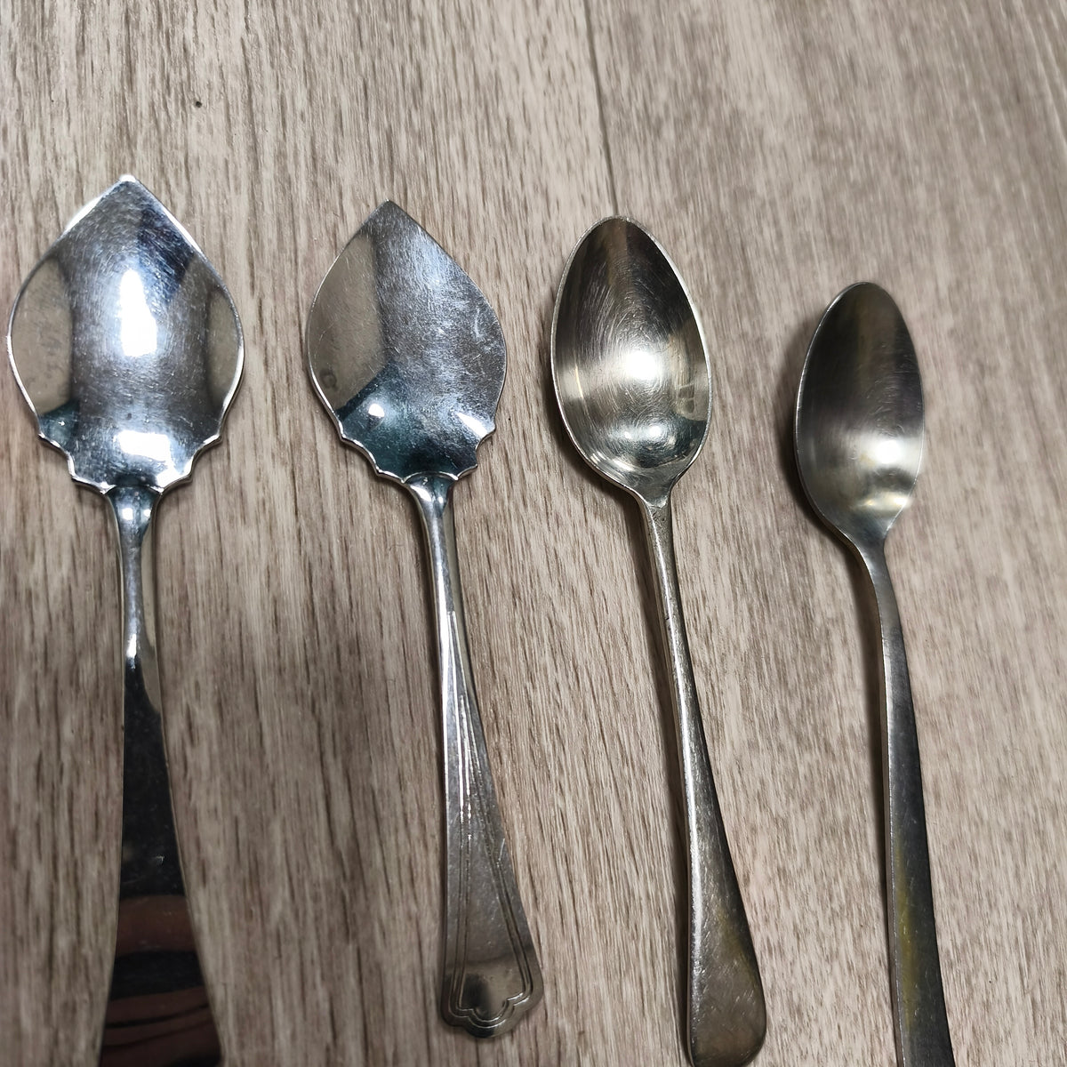 Set of 5 Vintage Stainless Steel Spoons Grapefruit Teaspoons Firth Staybrite Viners