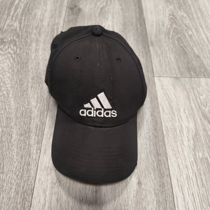 Adidas Mens Black Baseball Cap Hat Embroidered Logo Adjustable Strapback Sport