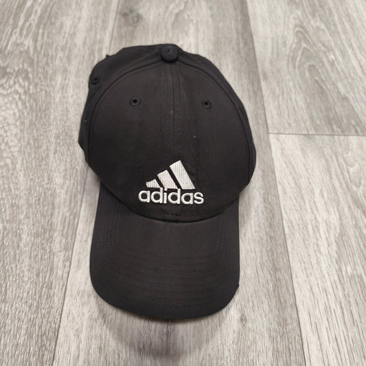 Adidas Mens Black Baseball Cap Hat Embroidered Logo Adjustable Strapback Sport