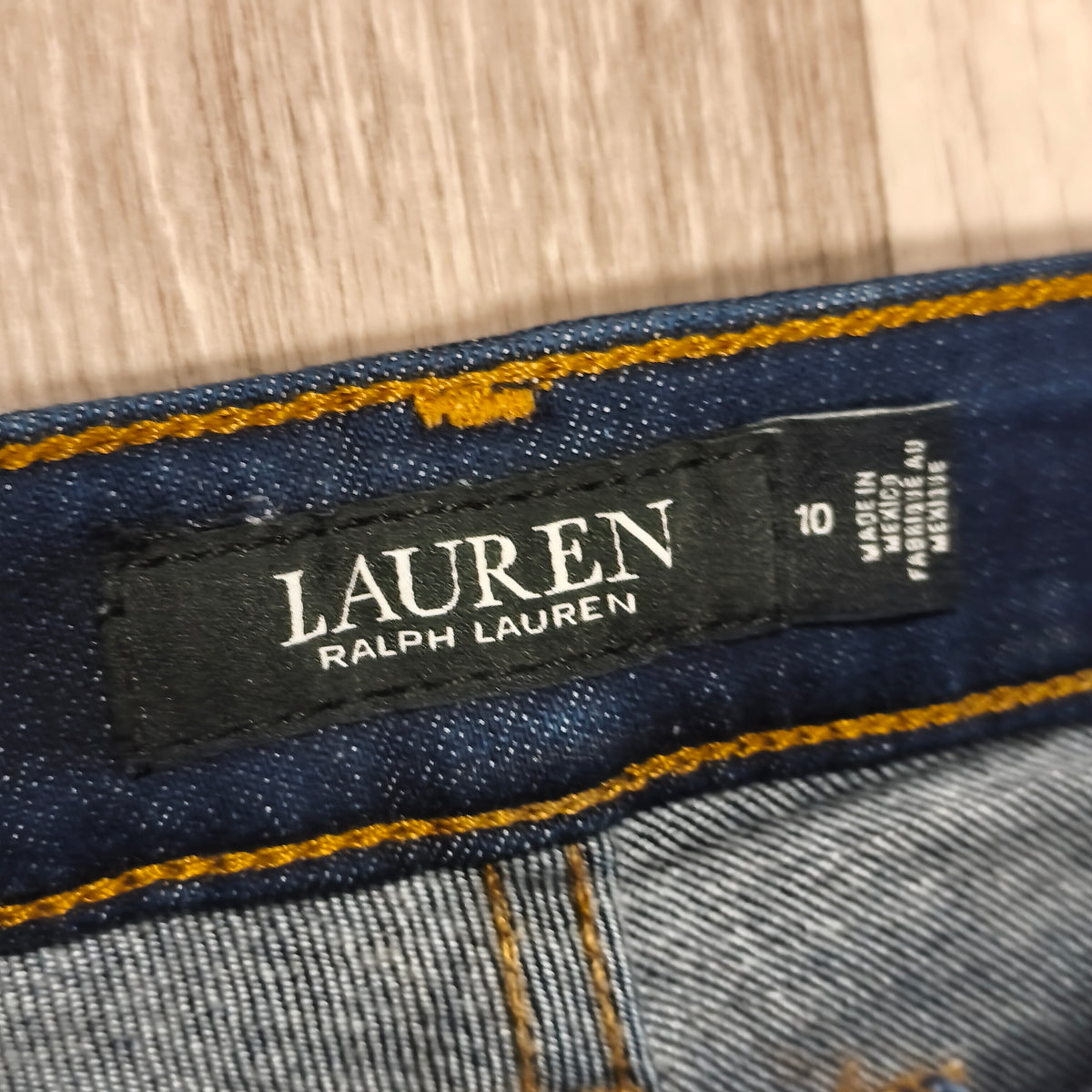 Lauren Ralph Lauren Women's Dark Wash Blue Denim Stretch Jeans Size 10