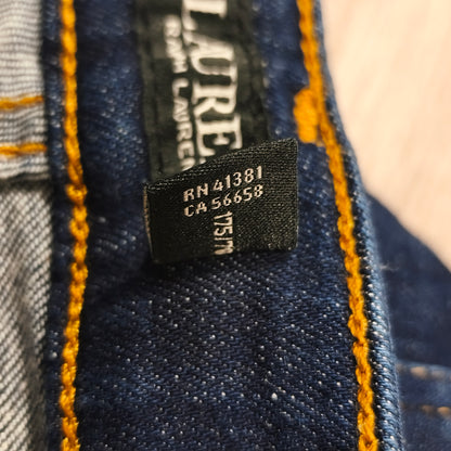Lauren Ralph Lauren Women's Dark Wash Blue Denim Stretch Jeans Size 10