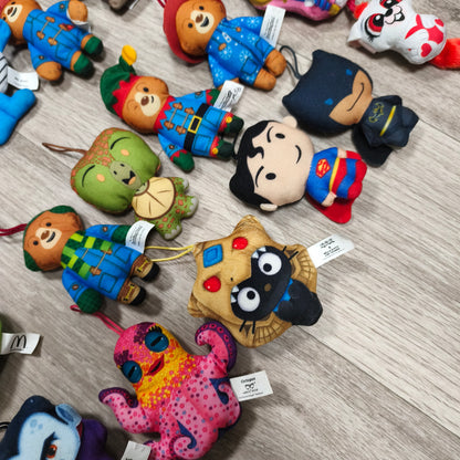McDonald's Happy Meal Plush Toys Job Lot Plushies Clips Paddington DC Sanrio