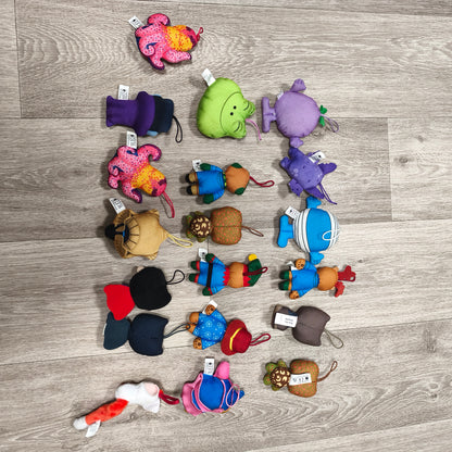 McDonald's Happy Meal Plush Toys Job Lot Plushies Clips Paddington DC Sanrio