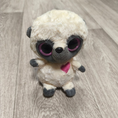 YooHoo & Friends Lemur Plush Big Eyes Long Striped Tail Heart Plush Toy