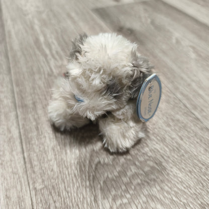 My Blue Nose Friends Plush Dog Soft Toy Grey White Shaggy Blue Nose Teddy Tag