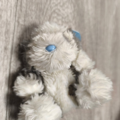 My Blue Nose Friends Plush Dog Soft Toy Grey White Shaggy Blue Nose Teddy Tag