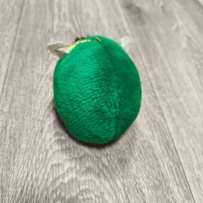 Plush Hedgehog Animal Ornament Green Yellow Small Hanging Soft Toy Mascot Cute