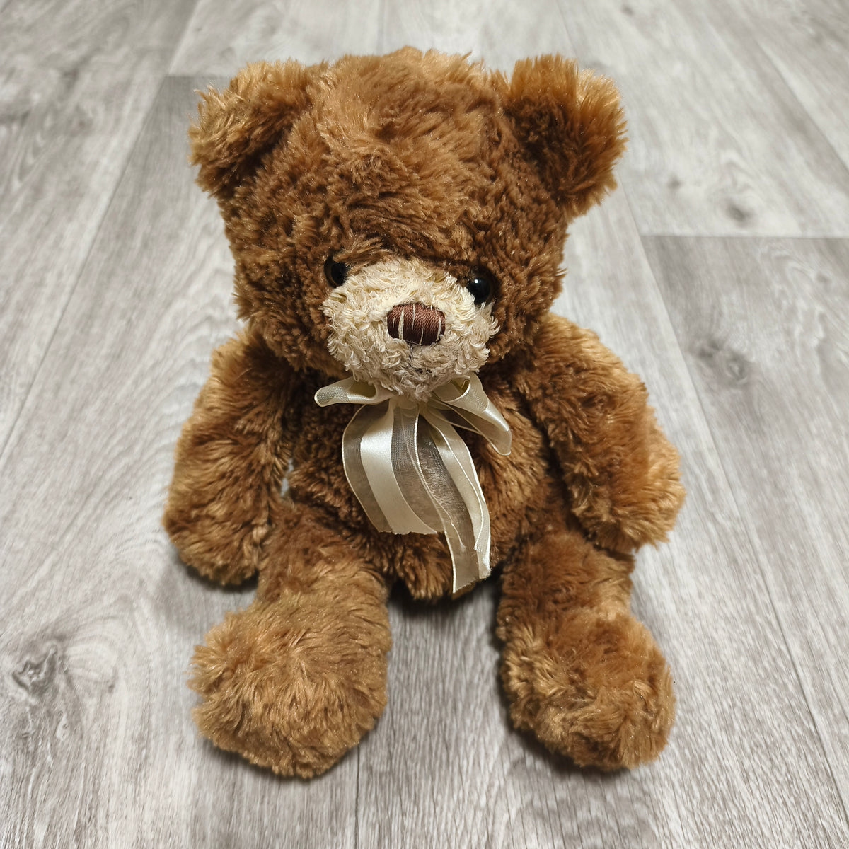 Keel Toys Plush Teddy Bear Brown Soft Stuffed Animal Toy Neck Ribbon Bow Plushie