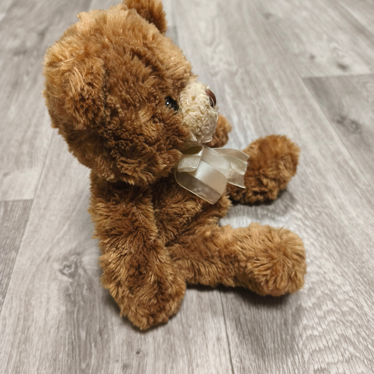 Keel Toys Plush Teddy Bear Brown Soft Stuffed Animal Toy Neck Ribbon Bow Plushie