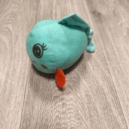 Blue Fish Plush Toy Round Cute Soft Stuffed Animal Toy All Things Nice Ltd