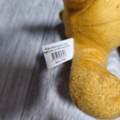 Vagn Godthaab Plush Yellow Teddy Bear Hanging String Soft Toy Item No. 6932A