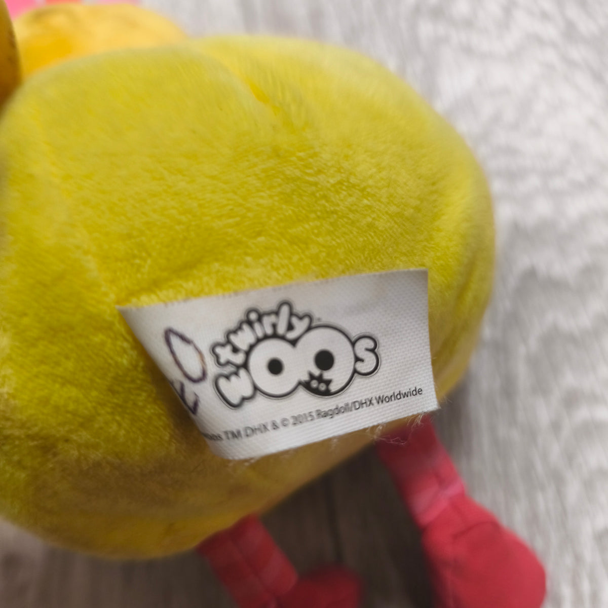 Twirlywoos Golden Bear Yellow Plush Soft Toy Stuffed Animal 2015
