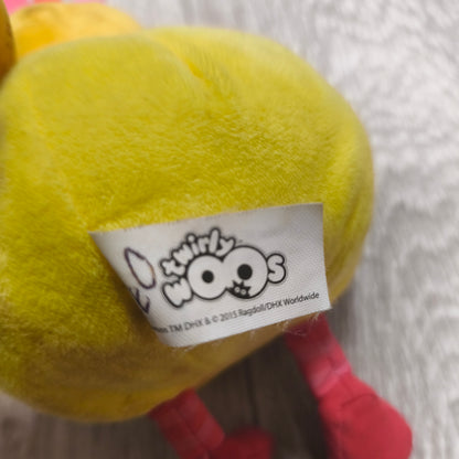 Twirlywoos Golden Bear Yellow Plush Soft Toy Stuffed Animal 2015