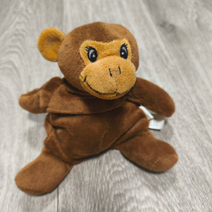 Plush Monkey Cherry Pit Microwavable Heating Pad Stuffed Animal Toy Brown