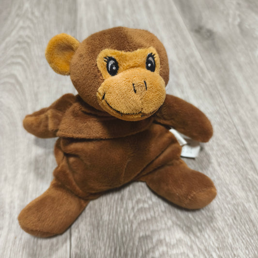 Plush Monkey Cherry Pit Microwavable Heating Pad Stuffed Animal Toy Brown