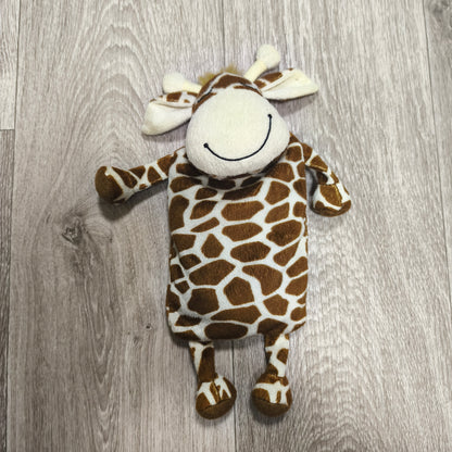 Plush Giraffe Hot Water Bottle Cover Microwavable Wheat Heat Pack Cover Brown