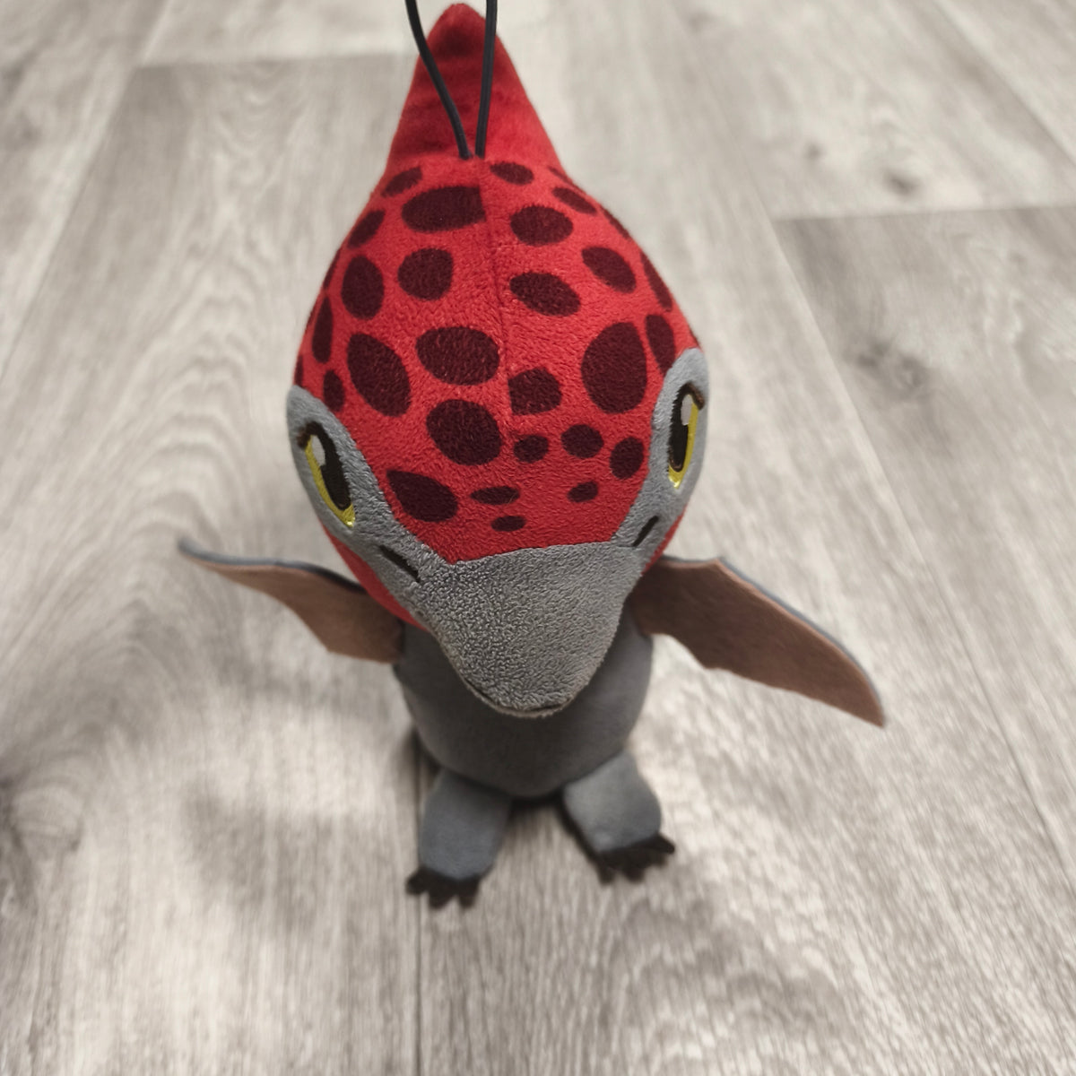 Jurassic World Pteranodon Pterodactyl Plush Red Gray Dinosaur Stuffed Toy Hanging