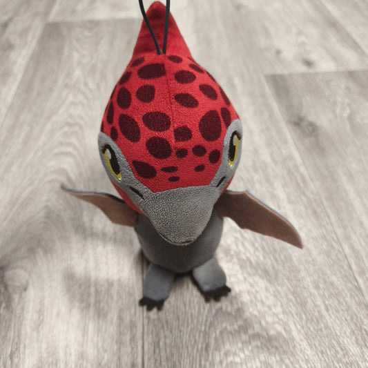 Jurassic World Pteranodon Pterodactyl Plush Red Gray Dinosaur Stuffed Toy Hanging