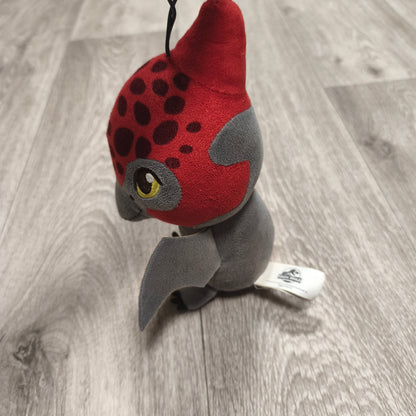 Jurassic World Pteranodon Pterodactyl Plush Red Gray Dinosaur Stuffed Toy Hanging
