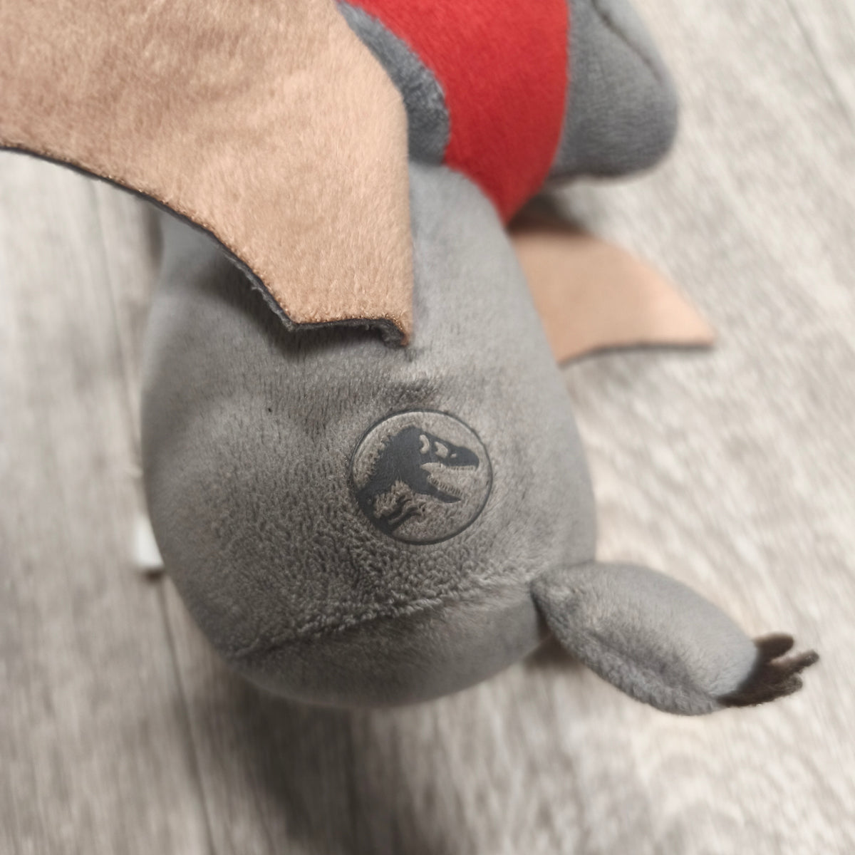 Jurassic World Pteranodon Pterodactyl Plush Red Gray Dinosaur Stuffed Toy Hanging