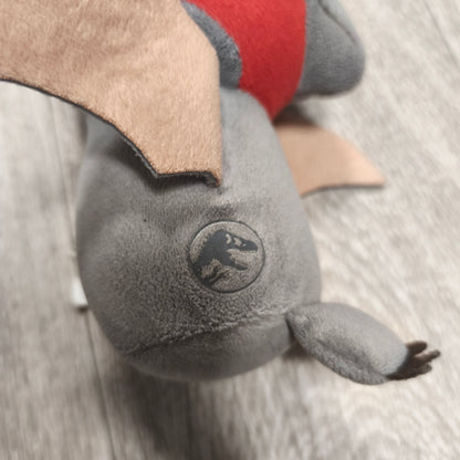 Jurassic World Pteranodon Pterodactyl Plush Red Gray Dinosaur Stuffed Toy Hanging