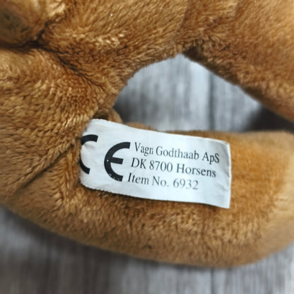 Vagn Godthaab Plush Teddy Bear Ornament Brown Small Stuffed Animal Toy 6932