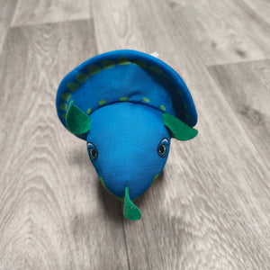 Blue Oakes Leisure Triceratops Dinosaur Plush Soft Toy Stuffed Animal Green Spot
