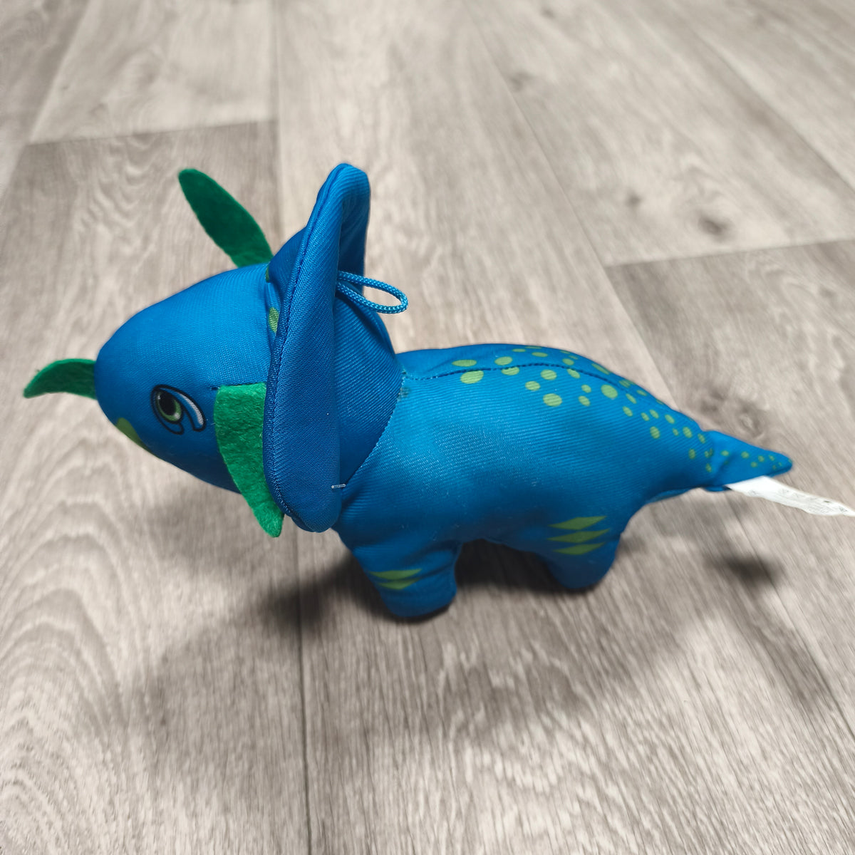 Blue Oakes Leisure Triceratops Dinosaur Plush Soft Toy Stuffed Animal Green Spot