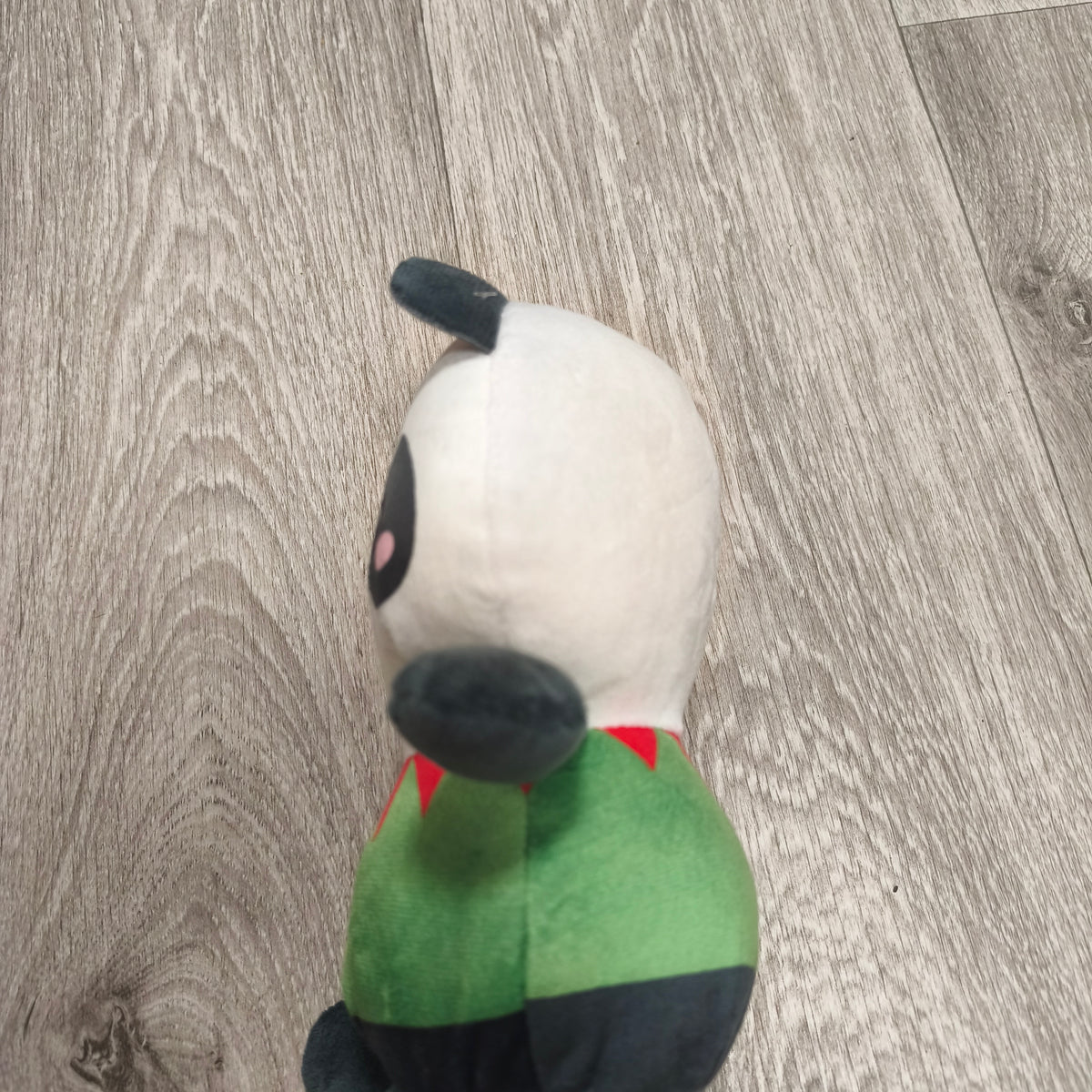 HBL Cute Panda Bear Elf Christmas Costume Plush Stuffed Animal Toy White Green