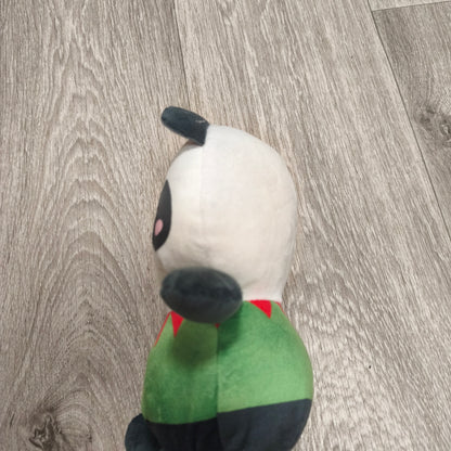 HBL Cute Panda Bear Elf Christmas Costume Plush Stuffed Animal Toy White Green