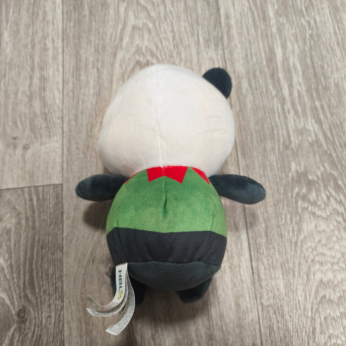 HBL Cute Panda Bear Elf Christmas Costume Plush Stuffed Animal Toy White Green