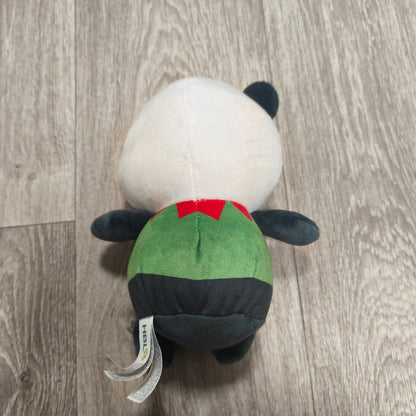 HBL Cute Panda Bear Elf Christmas Costume Plush Stuffed Animal Toy White Green