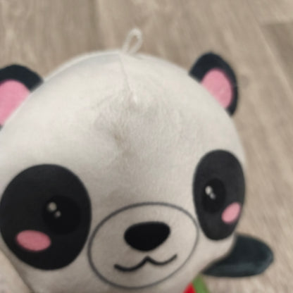 HBL Cute Panda Bear Elf Christmas Costume Plush Stuffed Animal Toy White Green
