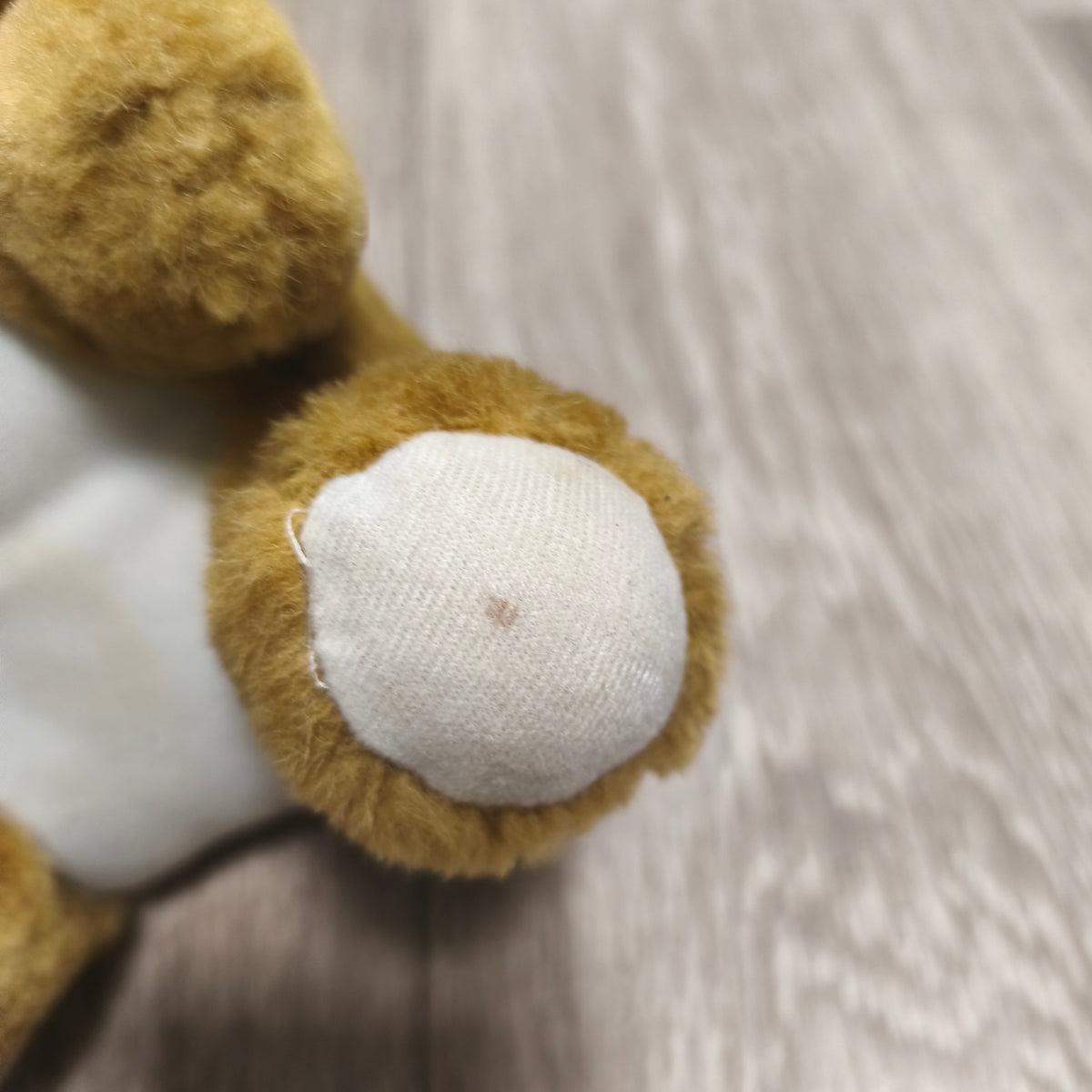 Vintage Brown Dog Plush Stuffed Animal Toy Hanging String Ornament Puppy Small