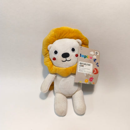 Lupilu Plush Lion Soft Toy Yellow Mane White Stuffed Animal Tag NWT IAN 427267