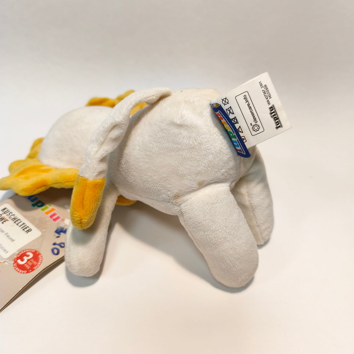 Lupilu Plush Lion Soft Toy Yellow Mane White Stuffed Animal Tag NWT IAN 427267